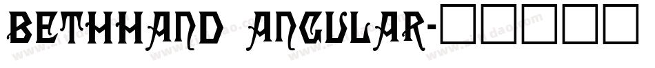 BethHand Angular字体转换